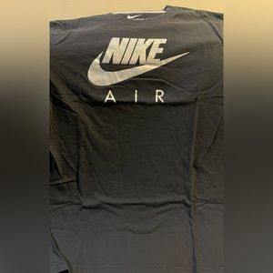 Nike Air short sleeve shirt: Black/Silver-Iridescent